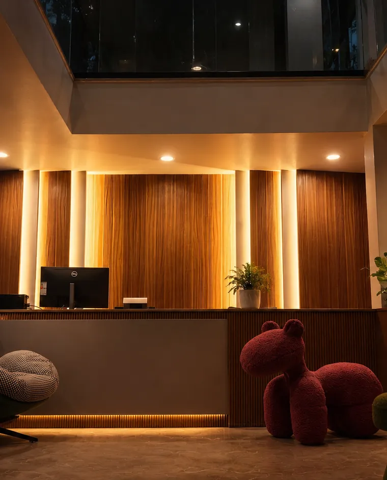 The reception desk at The Lovedale, ready to welcome guests in