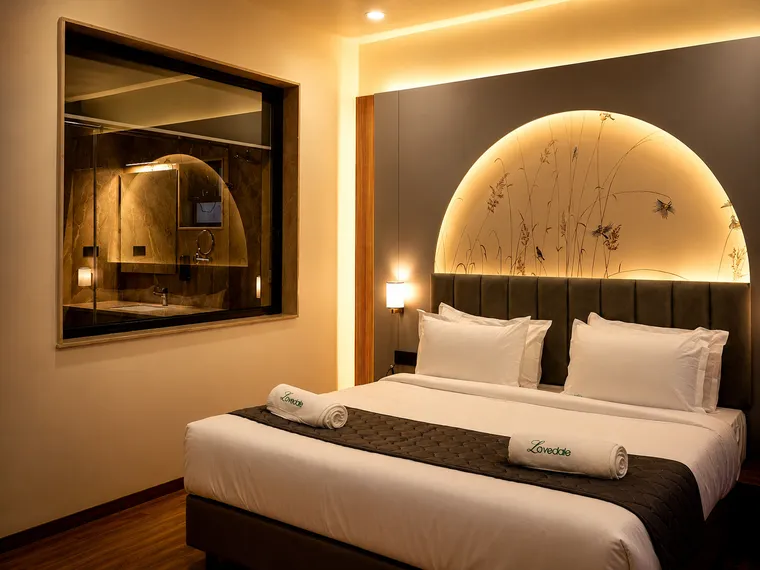 A warm, well-appointed room at The Lovedale
